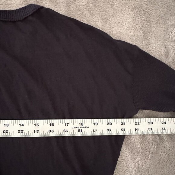 Standard James Perse Black Scoop Neck Long Sleeve Dress 2 MEDIUM - Picture 4 of 4